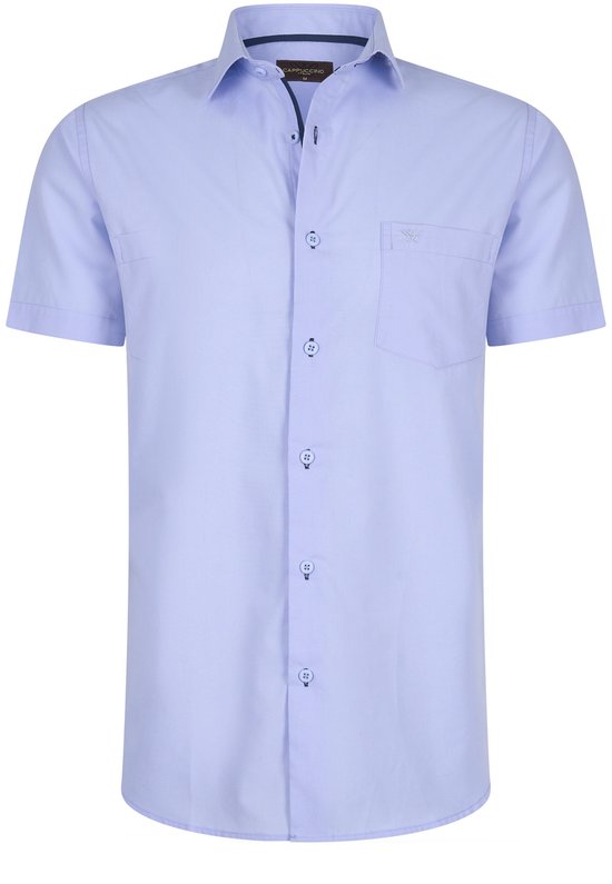 Cappuccino Italia - Herrenhemden Kurzarm Palermo - Blau - Größe XL