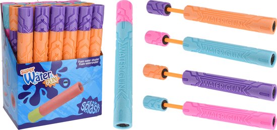WaterFun - Schaumstoff-Wasserpistole - 40x5 cm - 4 Farben