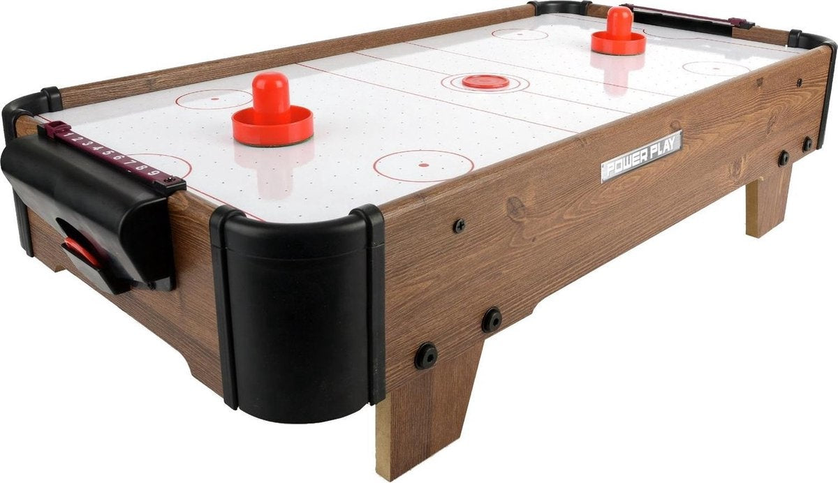 Toyrific Air Hockey Tisch 27 Zoll Braun 5-teilig