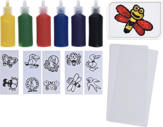 3BMT® Glasmalfarbe - für Porzellan und Glas - komplettes Malerset