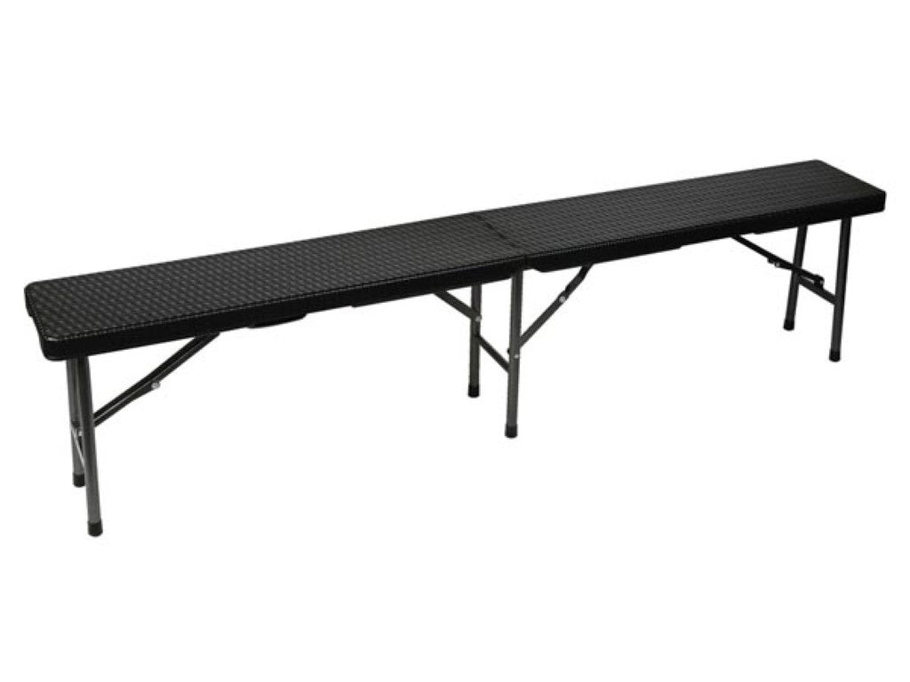 Perel Klappbare Bank - Rattanoptik - 180 X 25 X 43 cm
