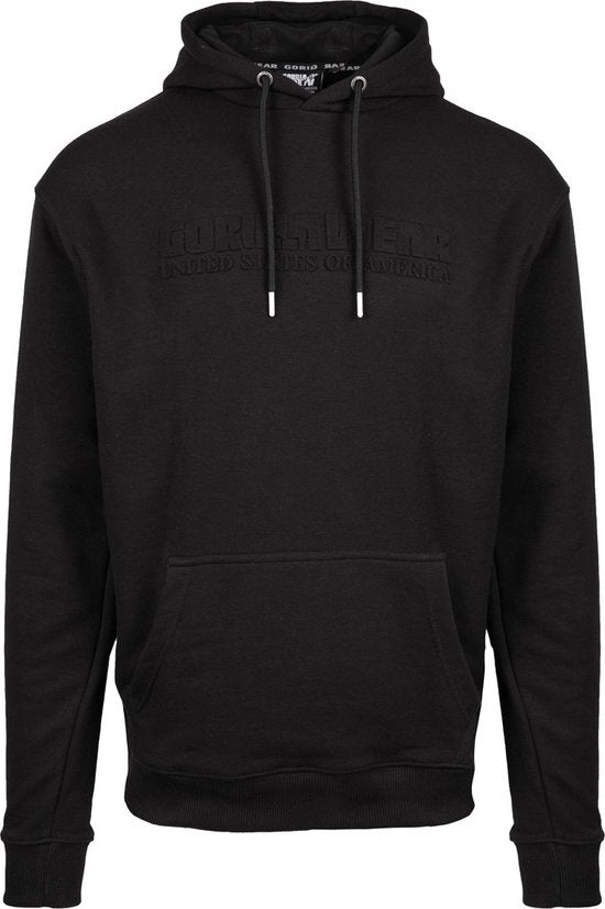 Gorilla Wear - Crowley Herren Hoodie in Ãœbergröße - Schwarz - 2XL