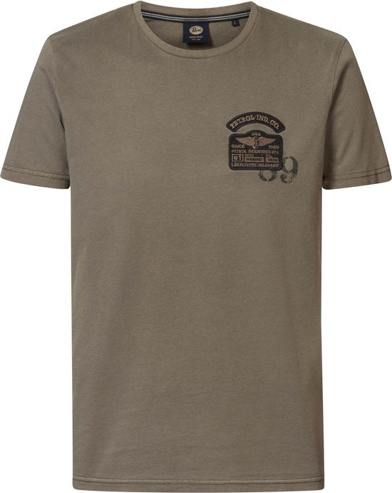 Petrol Industries - Herren Artwork T-shirt Palmetto - Braun - Größe S