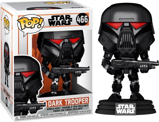 Funko Dark Trooper (Schlacht) - Funko Pop! - Die Mandalorianer Figur - 9cm - Nr. 466