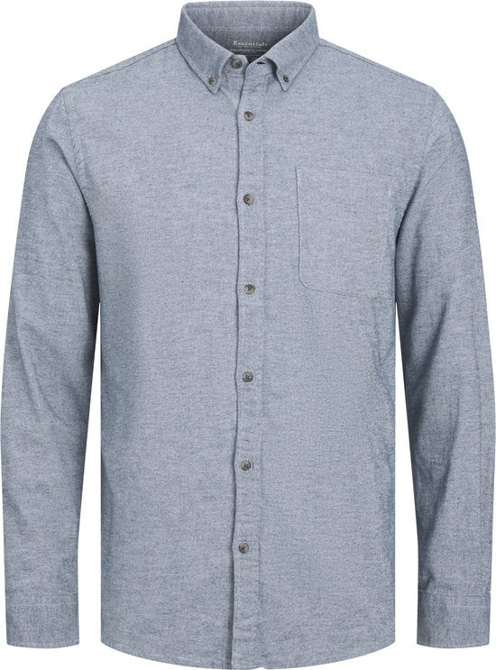 JACK&JONES JJECLASSIC MELANGE SHIRT LS SN Herrenhemd - Größe XL