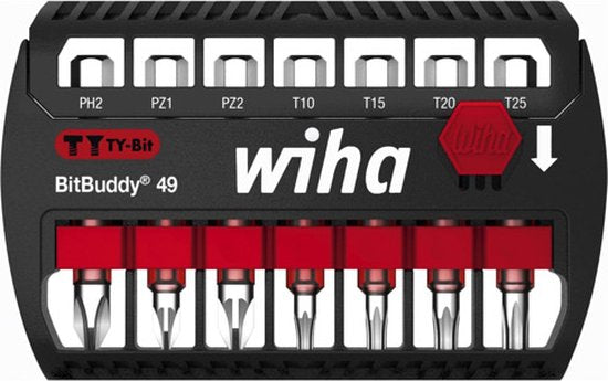 Wiha SB7946-TY904 7-teiliges BitBuddy Bit Set TY-Bit - 49mm