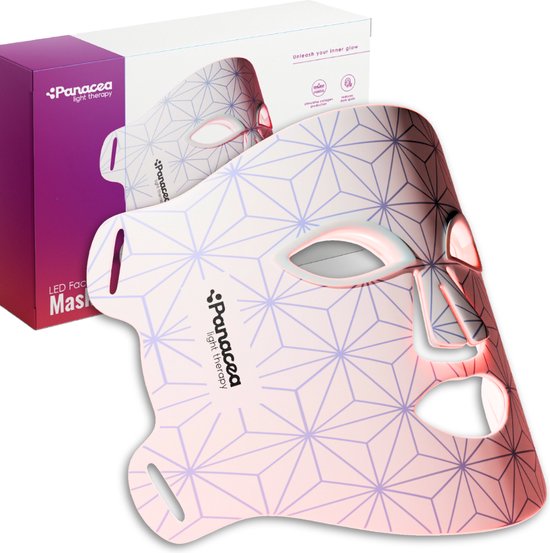 Rotlichttherapie LED-Gesichtsmaske Hautpflege - Rotlichttherapie - Akne - Kollagen - 520 LED-Lampen- Quattro Chip Technologie