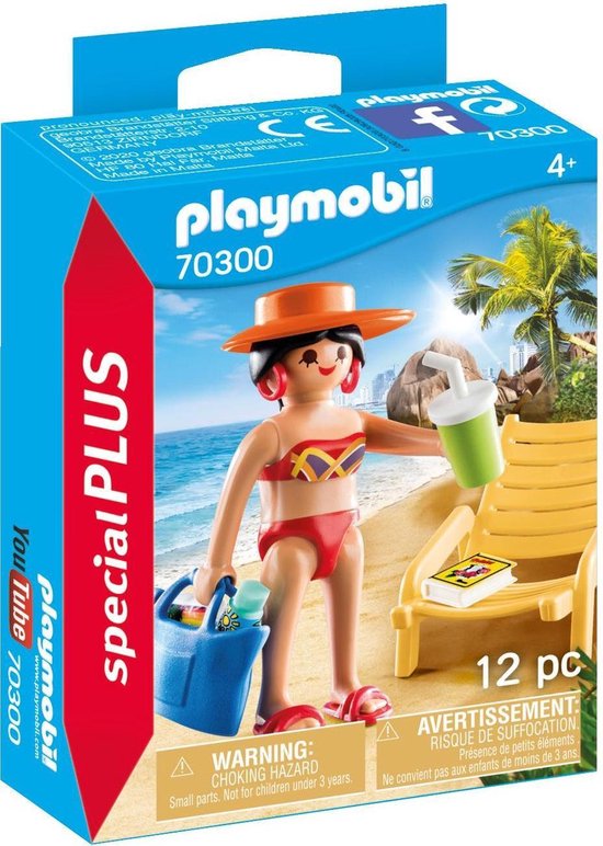 PLAYMOBIL Spezial Plus Urlauber mit Strandkorb - 70300