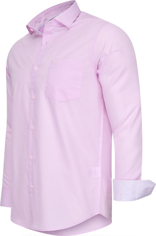 Cappuccino Italia - Herren Uni Hemd - Rosa - Größe XXL
