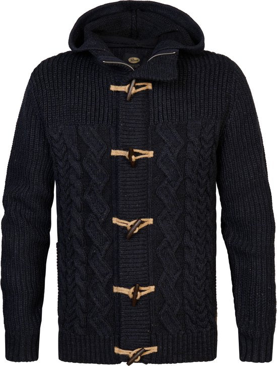 Petrol Industries - Herrenstrickjacke Portage - Blau - Größe M