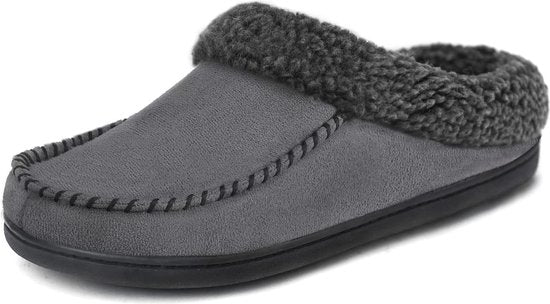 Hausschuhe Herren - Hausschuhe - Größe 44/45 - Grau - Rutschfest - Comfeet