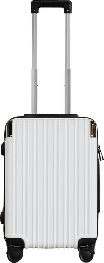Pathsail - Handgepäck Koffer - PC - Leicht - Inkl. TSA-Schloss & Spinner-Räder - Weiß