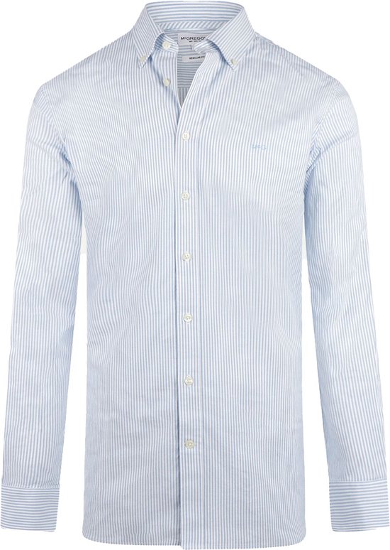 McGregor Hemd Oxford Streifen Hellblau - Größe XL - Männer - Hemden Casual