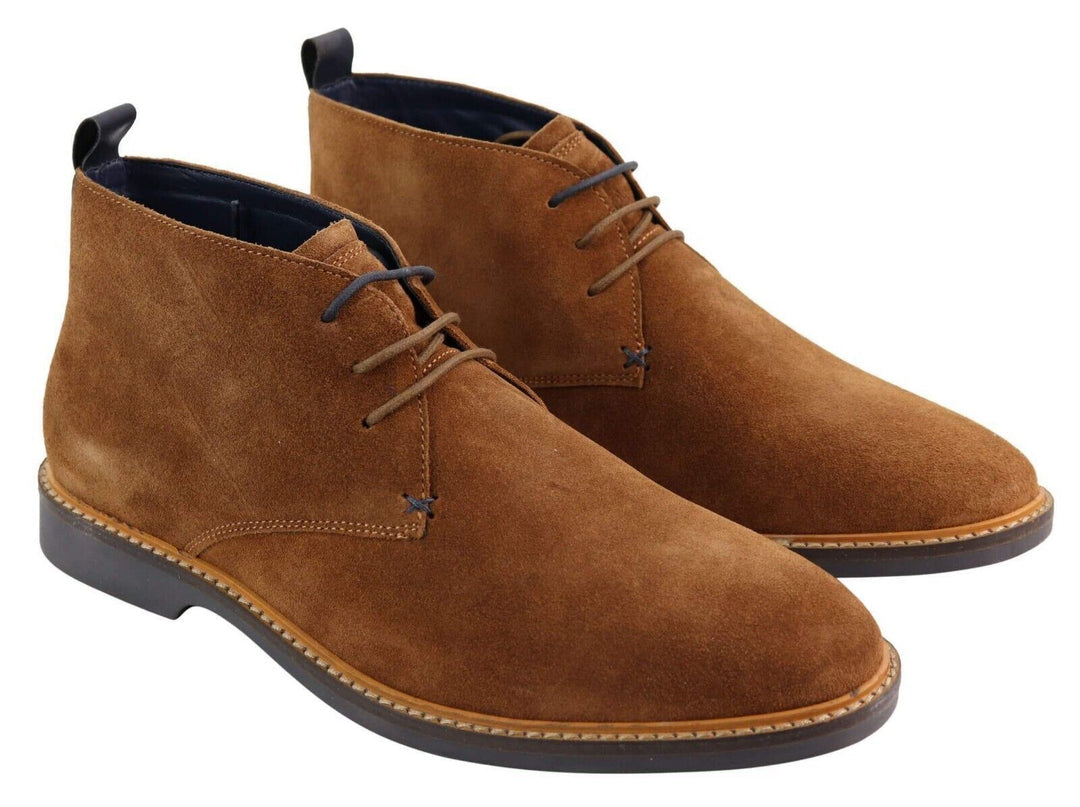 Cavani Chukka Boots Herren - Obermaterial Wildleder & Schnürung - Größe 44 - Tan