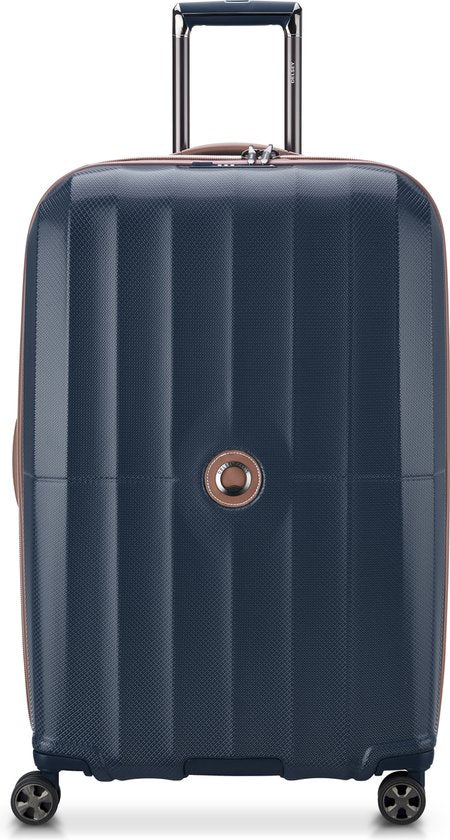Delsey Travel Suitcase - 110l - Zahlenschloss - Lenkrollen - 76x49x31 cm - Dunkelblau