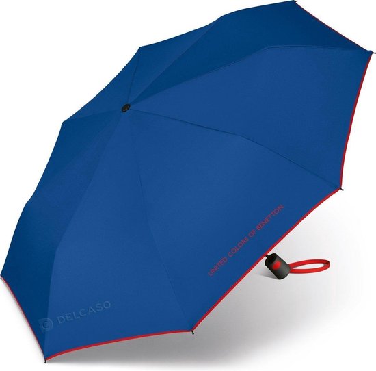 United Colors of Benetton Regenschirm Mini AC - faltbar - Ø 95 cm - Blau