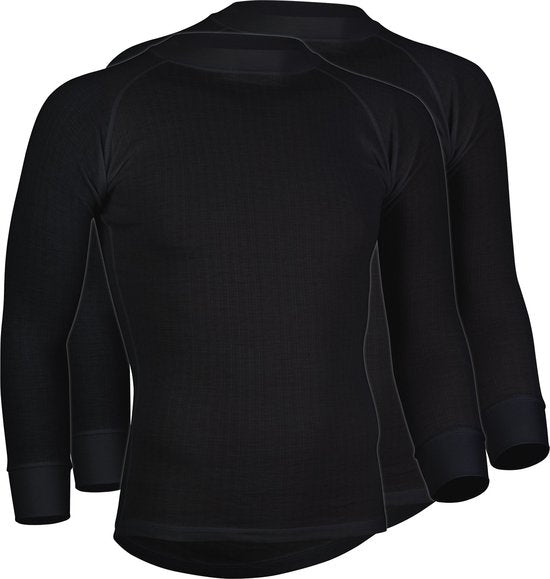 Avento Langarm-Thermoshirt - Männer - 2er-Pack - Schwarz - Größe L