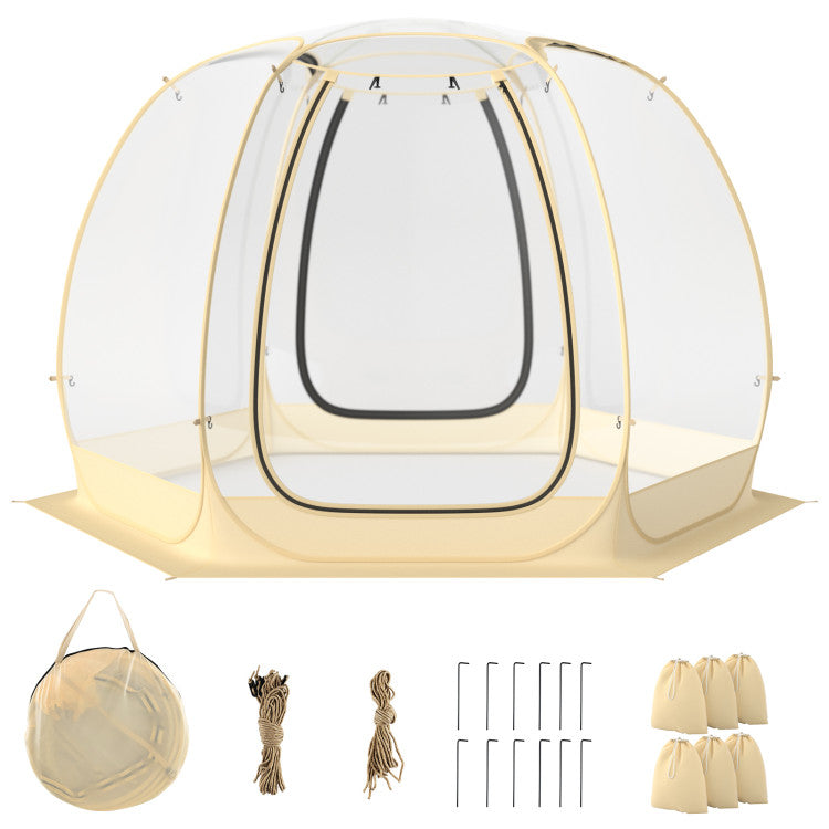 coast Bubble Tent - Transparentes PVC & Pop-up - 335 x 305 x 213 cm - Transparent – Bild 2