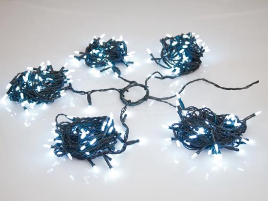 Speed Light LED - 330 LEDs - weiß - grünes Kabel - Modulator - 24 V (für Bäume bis zu 240 cm)