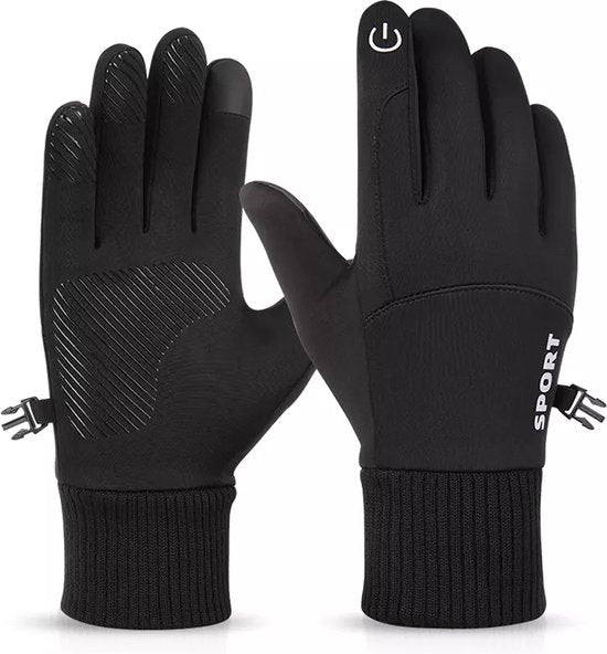 Roegaarden Handschuhe - Männer und Frauen - Sport - Touchscreen - S/M - Schwarz