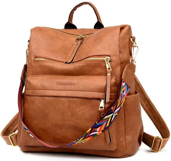 Glennoo Rucksack - Rucksack Damen - Wasserdicht - Klein - Anti-Diebstahl-Fach - Rücken