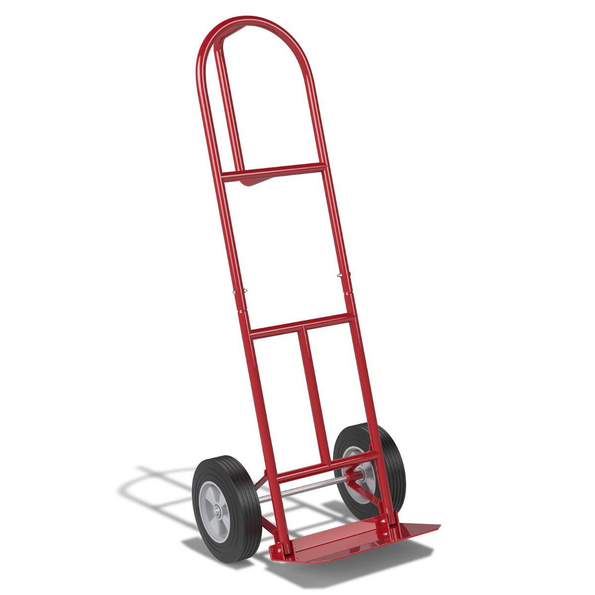 COAST Trolley mit P-Griff - Metall - inkl. klappbarer Plattform - Rot - 51 cm x 48 cm x 132 cm – Bild 2