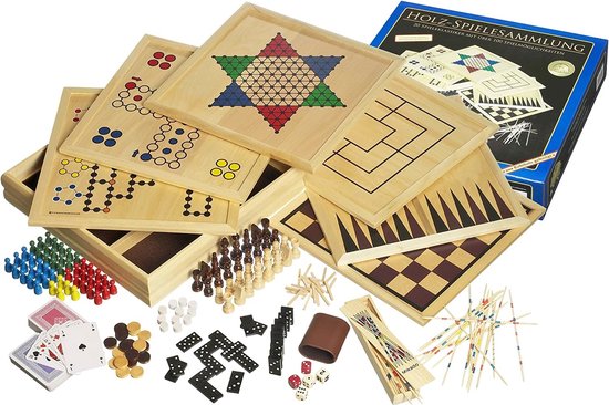 Wooden Games Collection 100 Stück - Brettspiel (ENG)