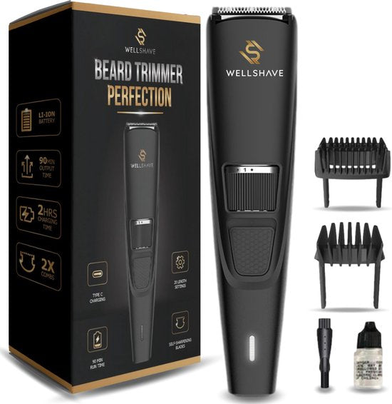 Wellshave Barttrimmer Men Perfection - Trimmer für Männer - Trimmer Bart und Körper - Haartrimmer Männer