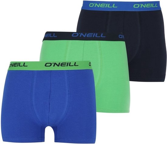 S Wolkig Blau Schwarz Gre 900603 7000P Herren Boxer O Neill wolkig blau uni 3er-Pack