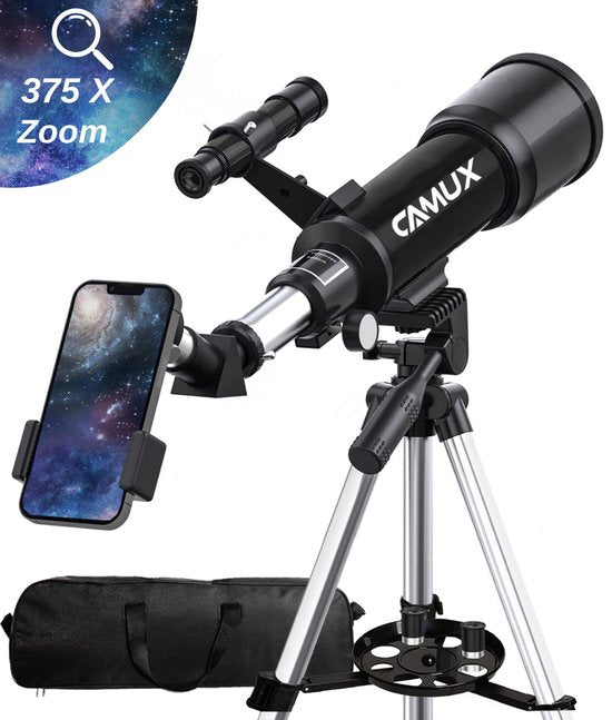 CAMUX Teleskop - Stargazer - Geeignet für Erwachsene und Kinder - Nachtsicht - Astronomie