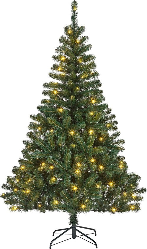 Black Box Trees Bedford Künstlicher Weihnachtsbaum mit LED-Lichtern - H155 x Ø85 cm - Grün