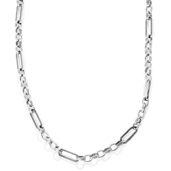 Laura Ferini Damen Halskette Valentina Silber - Silberne Gliederkette