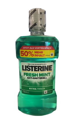 Listerine Mundspülung Fresh Mint - 750 ml - Kraftvolle Reinigung & lang anhaltender frischer Atem