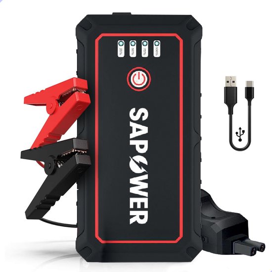 SAPOWER® JumpStarter X150 - All-in-1 - 12V - 800A - FREE LUXURY SOFTCASE - Starterhilfe - Starter-Booster - Powerbank - NL Manual -.