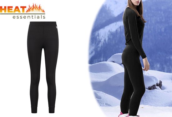 Thermo-Unterwäsche Damen - Thermo-Leggings Damen - Schwarz - M - Thermo-Bekleidung Damen - Thermo-Hosen Damen - Thermo-Leggings - Thermo-Hosen Damen