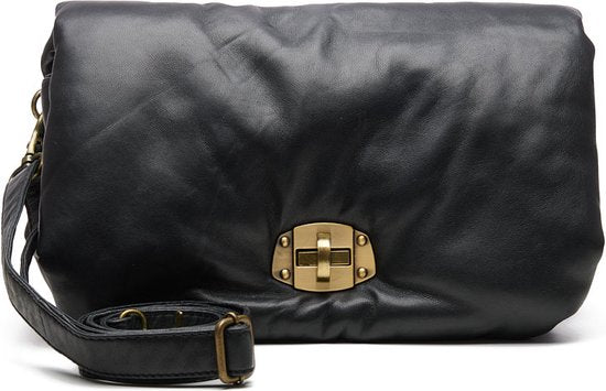 Chabo Bags - Diva Small - Umhängetasche - Crossbody Tasche - Leder - Schwarz