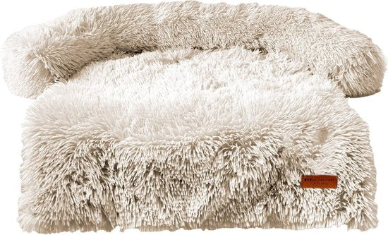 Von Cee Cee - Original Hundedeckenbank - Hundedeckenbank - Hundekorb - Premium - Vollständig abnehmbar - Beige - Größe L - 120x90