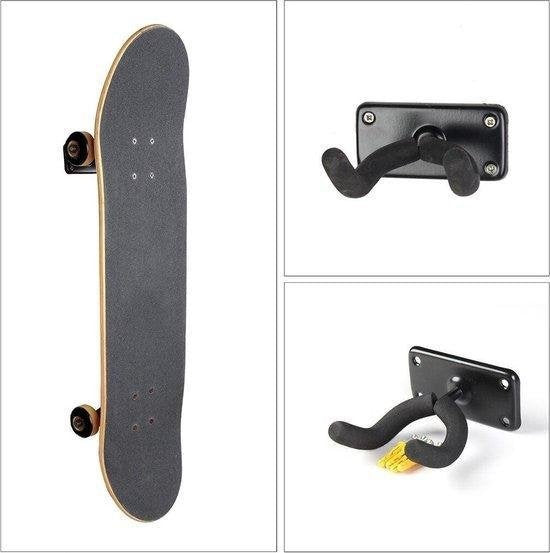 VestoÂ¬Ã† Skateboard Rack - Wandhalterung - Wandmontage - Skateboard/Longboard - Skateboardaufhängung - Aufhängesystem - Skateboardhalter - mit 3 Skateboardaufklebern