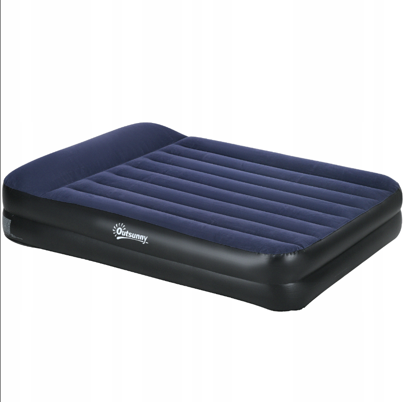 Outsunny Selbstaufblasende Matte A20-368V90DB - 152 cm x 203 cm x 46 cm - Blau