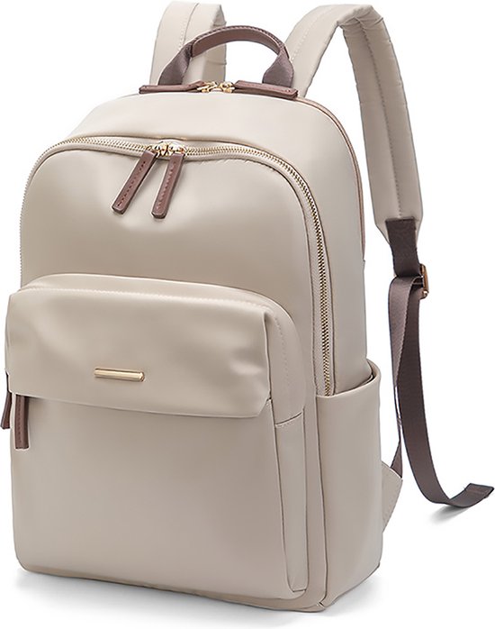AramaeÂ® - Rucksack Damen - Rucksack Damen - Rucksack Mädchen - Laptop Tasche 14 Zoll - Schultasche - Beige Rucksack