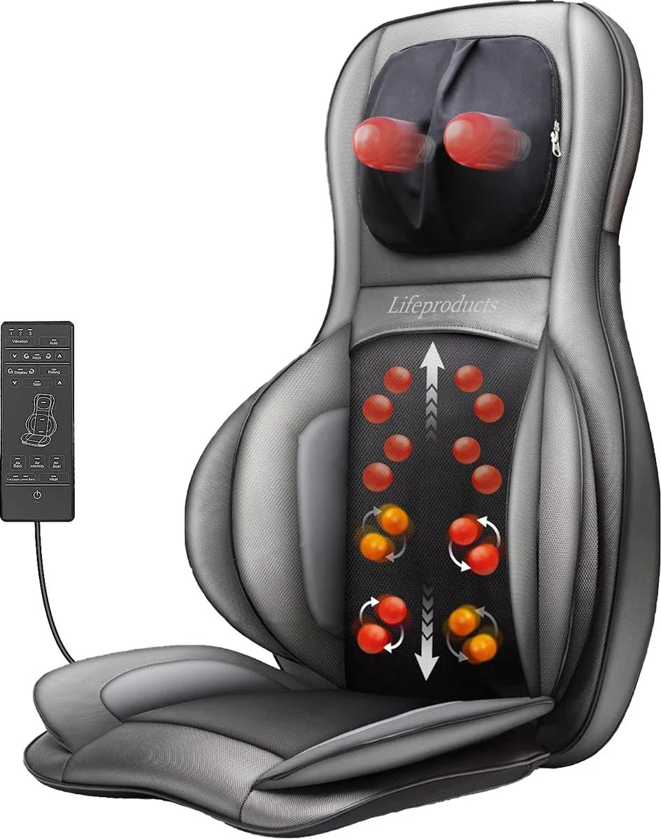Lifeproducts - Shiatsu-Massagesitz - mit Nacken-