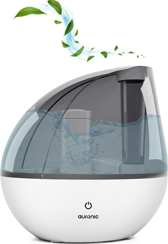 Auronic - Luftbefeuchter - Geeignet für Baby-/Schlafzimmer - inkl. Wasserfilter - Weiß