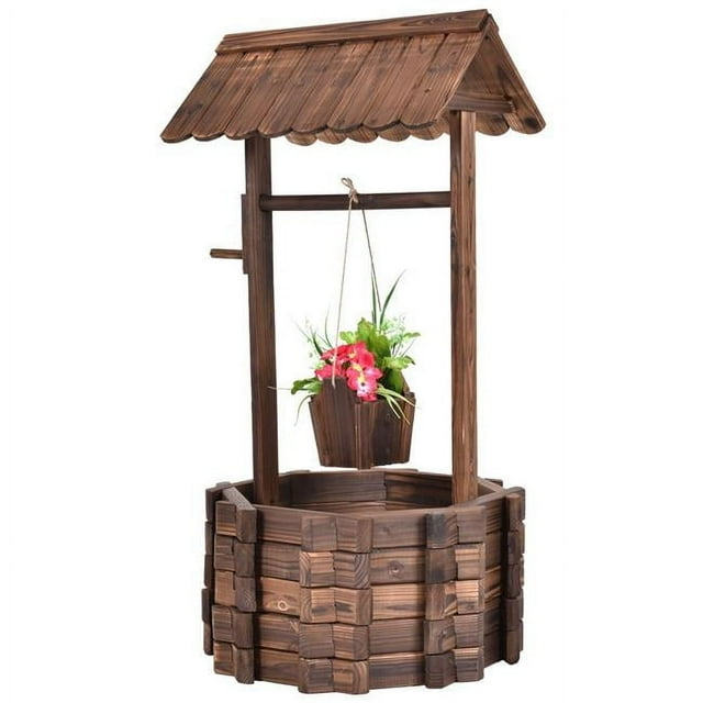 Coast Gartenbrunnen mit Holzbrunnen