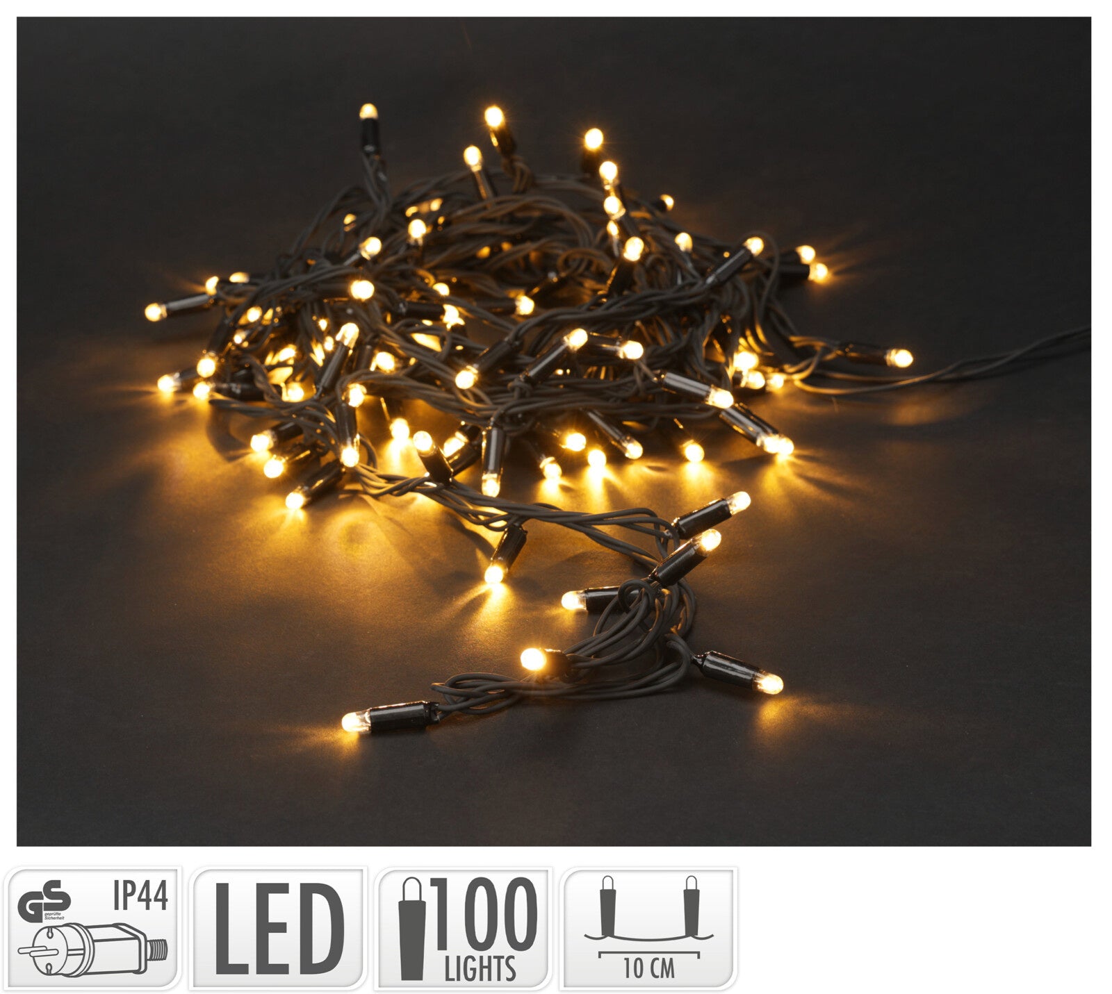 Weihnachtsbeleuchtung 100 Led - Extra Warmweiß