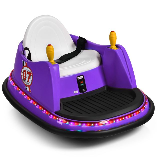 Coast 6V Electric Kids Bone Car Purple - 57 x 75 x 42 cm - Mit Lichtern