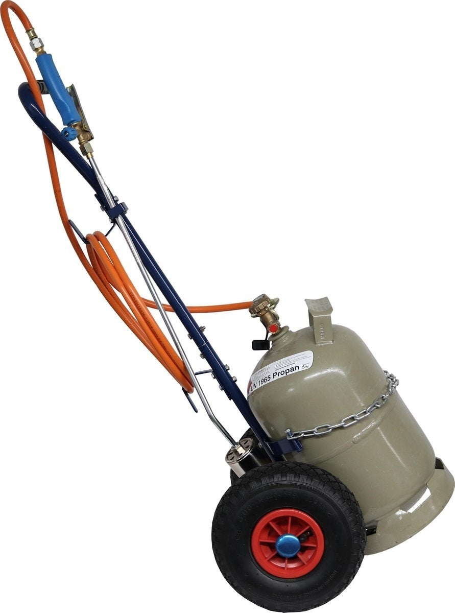 CFH - Unkrautbrenner-Wagen - ST1000 Gasbrenner - DR114 Regler - GT89 Wagen - Blau