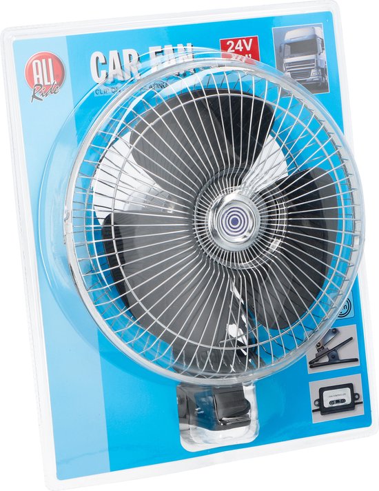 All Ride Mini Fan 24V - Lkw- und Pkw-Lüfter - mit Clip und Netzkabel 2M