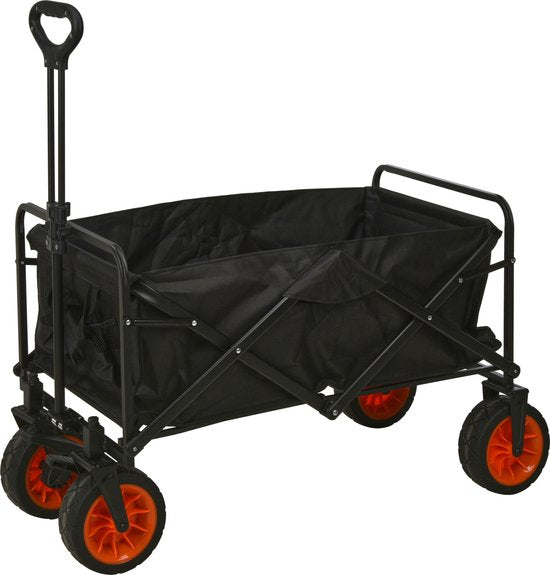 Trolley-schwarz-zusammenklappbar 75x53x48 cm
