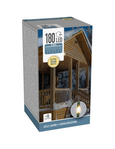 Eiszapfen LED Licht | 360 Leds warmes Licht | 360led/710cm