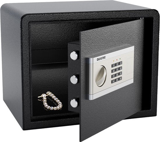 Auronic Elektronischer Safe - Zahlenkombinationsschloss - Schlüssel - Wandmontage - 4
